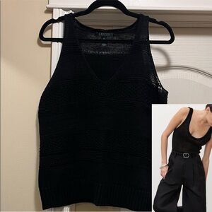 Ralph Lauren Black Knit Top
